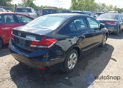 2013 Honda Civic Lx z USA, uszkodzony, nr VIN 2HGFB2F5XDH591007